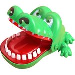 Kidology Crocodile Teeth Toys for Kids | Crocodile Biting Finger Games Toddlers Toy | Educational Learning Preschool Toy Dentist Games with Sounds Funny Crocodile Alligator Chomp Game (Green)