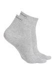 Jockey Women's Ankle Length Toe Cotton Socks 7487_Grey Melange_FREE SIZE