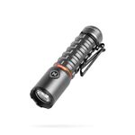 NEBO Torchy 2K Rechargeable LED Flashlight with 2000 Lumens Turbo Mode, 5 Light Modes, Fast Charging, IPX6 Water Resistant, Smart Power & Temp Control, Two-Way Clip, Pocket Torch (USB-C Black)