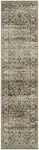 Maples Rugs Distressed Lexington Non Slip Runner Rug For Hallway Entry Way Floor Carpet [Made in USA], 2'6 x 10, Brown/Neutral