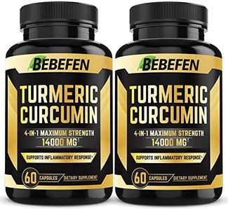 2 Packs Turmeric Supplement 14000 mg, Turmeric Curcumin With Apple Cider Vinegar, Ginger for Absorption, For Joint Support, Immunity, and Inflammation