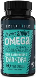 Ocean Saving Omega 3, Fish Oil Replacement, 2-Month Supply, Sustainably Sourced, Highest Levels of DHA per Capsule, Algae Oil, w/DPA