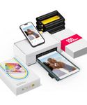 Liene 4x6'' Photo Printer, Phone Printer 100 Sheets, Full-Color Photo, Portable Instant Photo Printer for iPhone Android, Thermal Dye Sublimation, Wi-Fi Picture Printer 100 Papers & 3 Cartridges