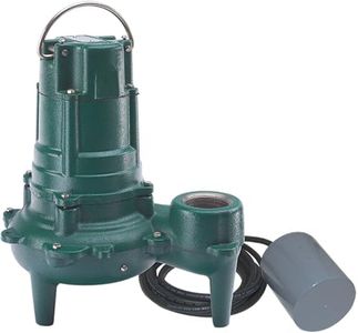 Zoeller 267-0032 Waste-Mate 2 in. 115V 9.4A 1/2 hp 128 gpm NPT Cast Iron Sewage Pump Green