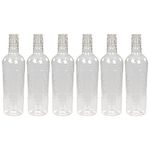 PEARLPET Onyx BPA-free Plastic Water Bottle Set of 6 Pcs, Each 1000ml, Transparent