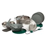 Stanley Adventure Full Kitchen Basecamp Camping Cooking Set 3.5L - 11 Piece Camp Cook Set - Outdoor Cook Set - Stainless Steel Pot with Vented Lid - Cookware For Backpacking, Hiking and Camping