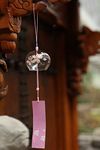 Geekmonkey Edo Japanese Wind Chimes|Wind Bells Cherry Blossom Wind Chimes Handmade Stained Glass Bells - Creative Home Accessories Gifts