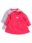 BABY GO Full Sleeve Dresses for Baby Girls(6-9M,FUSHIAA)