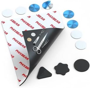 PHIXBEAR Heavy Duty Magnetic Sheets with Adhesive Backing,High Magnetic Strength with 2mm Ultra-Thick Flexible Material, Easy to Cut for DIY, Crafts,Fridge, Storage,Mirror Decoration(8.28" x 11.7")