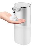 Cheftick Soap Dispenser, Automatic Foaming Soap Dispenser with 4 Adjustable Volume Control, Touchless Rechargeable Hands Free Auto Soap Dispenser for Kitchen, Bathroom, Hotel, Restaurant,13.5oz/ 400ml