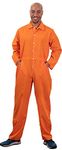 Ann Arbor T-shirt Co. Prisoner Jumpsuit Orange Prison Inmate Halloween Costume Unisex Jail Criminal-Adult,M