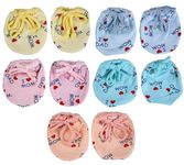 CUTEABLY Newborn Scratch Gloves,Dori Mittens, Baby, Infant, Toddler, Boys, Girls, Scratch Mittens for Baby Care (0-12 Months)-Pack of 5