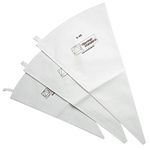 3 Pcs Piping Bags Re-usable Icing Bags Cotton Pastry Bags DIY Cake Decorating Tool for Decorating Cakes Pies Cookies