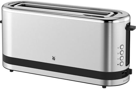 WMF Küchenminis Toaster Langschlitz mit Brötchenaufsatz, 2 Scheiben, XXL, Bagel-Funktion, Langschlitztoaster mit 7 Bräunungsstufen, 900W, Toaster edelstahl matt