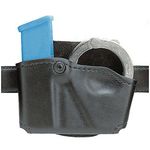 Safariland 573 Glock 17 22 Open Top Paddle Magazine Pouch With Handcuff Case (Stx Plain Black, Right Hand)