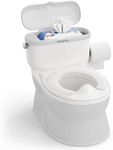 CheerTry 2-in-1 Toddler Potty Training Toilet - with Detachable Training Seat, Realistic Flushing Sound for Boys & Girls Ages 1-3 with Wipes Storage, Toilet Paper Holder