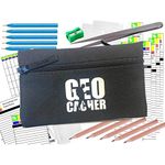 AllCachedUp Geocaching Essentials Kit with Log Sheets, Books, Bags, Pens, Pencils & Tweezers