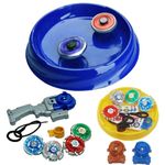 mQFIT 8 in 2 Metal Beyb Combo Toy with Stadium Set and 3 Launchers (8 Tops, Bablates) (Multi_Color) for Kid…