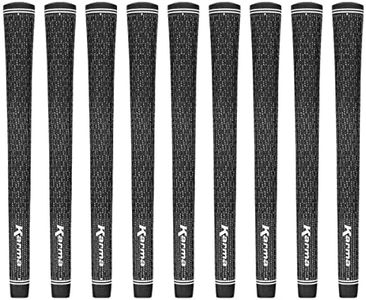 Karma Velour Full Cord Jumbo Golf Grips, 9-Piece Bundle