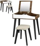 COSTWAY Dressing Table Set with Fli
