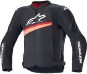 Alpinestars T-GP Plus R V4 Airflow Men's Street Motorcycle Jackets - Black/Fluo Red/Large