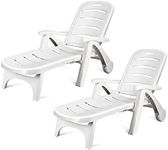 Giantex Folding Lounger Chaise Chai