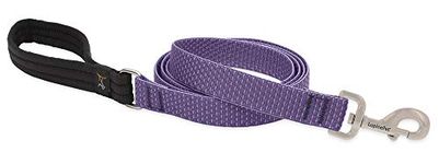 Eco by Lupine 1-Inch Recycled fibre Padded Handle Leash 6-Feet for Medium to Large Dogs, Lilac