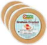 Glicks Graham Cracker Pie Crust 170g (Pack of 3) | Ready to Eat, Kosher