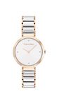 Calvin Klein Analogue Quartz Watch for women with Two-Tone Stainless Steel bracelet - 25200139