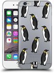 Head Case Designs Pattern Penguin Collection Soft Gel Case and Matching Wallpaper Compatible with Apple iPhone 6 / iPhone 6s