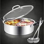Hot Pot with Divider Stainless Stee