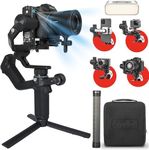 FeiyuTech SCORP Mini 2 Kit Camera Stabilizer with AI Tracker/Fill Light,All in One Gimbal Stabilizer for Sony/Canon/Nikon/Panasonic/Action Camera/Smartphone,Native Vertical Shooting with Bag/Pole