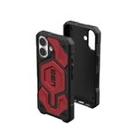 URBAN ARMOR GEAR UAG Designed for iPhone 16 Case 6.1" Monarch Pro - Compatible with MagSafe Charging Rugged Heavy Duty Shockproof Anti-Slip Military Grade Protective Cover, Crimson