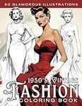 1950s Vintage Fashion Coloring Book