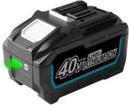 Energup 40V 6.0Ah BL4025 Compatible with Makita 40V max Battery Lithium BL4025 BL4040 BL4040F BL4050F BL4080F for Makita 40V Battery with remaining Capacity Display