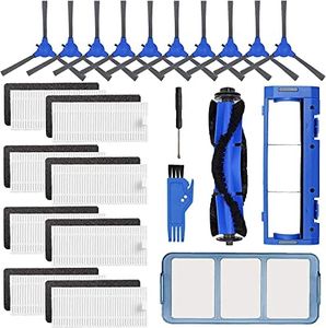 Wingsflying Replacement Parts Accessories Kit for Eufy RoboVac 11S, 15C, 30, 30C, 12, 35C Vacuum Filters, 10 Side Brushes, 8 Filter, 1 Pre Filter, 1 Roller Brush Guard