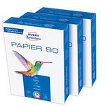 Avery Zweckform 2563 Printer/Copier Paper (1500 Sheets, 90 g/m², DIN A4 Paper, Brilliant White, for All Printers) 1 Box of 3 Pack