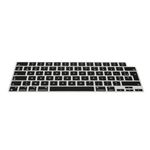 kwmobile Keyboard Cover Compatible with Apple MacBook Pro 14" (2023) A2779 - AZERTY (France, Belgium) Layout Keyboard Cover Silicone Skin - Black