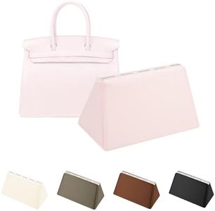 KINGS IN BAG Purse Inserts for Birkin 30 Bag, Luxurious Elegant Pink Satin Pillows with Memory Foam, Handbag Organizer Insert Compatible with Hermes Birkin Bag
