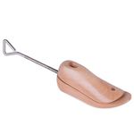 FootFitter Heavy-Duty Wood Instep Stretcher for Men's Shoes, Durable, Brown, Size L