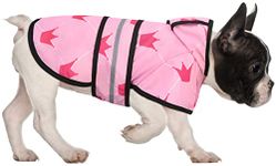 HDE Dog Raincoat Hooded Slicker Poncho for Small to X-Large Dogs and Puppies Princess - M