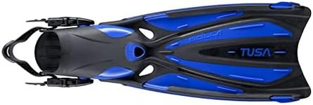 TUSA SF-22 Solla Open Heel Scuba Diving Fins, L-XL Cobalt Blue