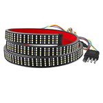 Car Tailgate Light Bar, Riloer 12V 1.5M/60.0IN Quad Row Truck Tailgate Light Bar, Universal Running Turn Signal Brake Reverse Tail Light