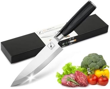 imarku Chef Knife 8-Inch Pro Japanese Kitchen Knife 7Cr17MoV High-Carbon Stainless Steel Paring Knife Ergonomic Handle Rasor Sharp Single-Bevel Edge Professional Gift for Women and Men