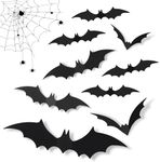 60 Pcs Halloween Bats Decoration, 4