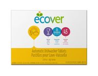 Ecover Natural Plant-based Automatic Dishwasher Tablets, Citrus, 45 Count