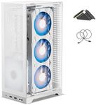 ShinySnake L300 Mini ITX Mesh PC Case - 8.5L Compact Gaming Chassis, Vertical GPU Mount up to 325mm, SFX/SFX-L PSU Adapter, Cable Management, Dual 120mm Fan, PCIe 4.0 & DP 1.4 Cable Included, White