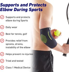 Neo-G Elbow Support Sleeve – Tennis, Golf, Tendonitis Relief, Breathable, L