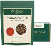 VAHDAM, Cinnamon Masala Chai Tea (50+ Cups,3.53oz) Ancient Cinnamon Tea Recipe | Spiced Chai Tea Loose Leaf | Brew Hot Black Tea, Iced Tea Or Chai Latte | Pure Unblended Loose Leaf Tea | Vacuum Sealed