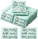 Sinmoe 60 Pack Pocket Tissues Travel Packs Travel Tissues Wallet Facial Tissues 3 Ply Pocket Size for Guests Mini Tissues for Breast Cancer Wedding Graduation(Motivational)